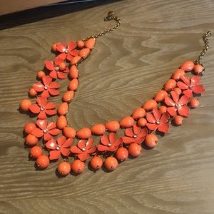 Beautiful persimmon colored J Crew necklace